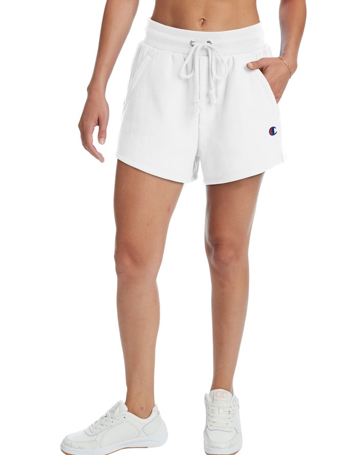 Champion Reverse Weave 3 Korte Broek Dames - Wit - Belgie 7158KNEOM